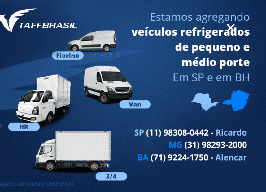 Locação de veiculos refrigerados